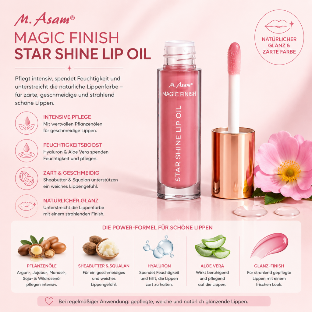 M. ASAM Magic Finish Star Shine Lip Oil 4ml
