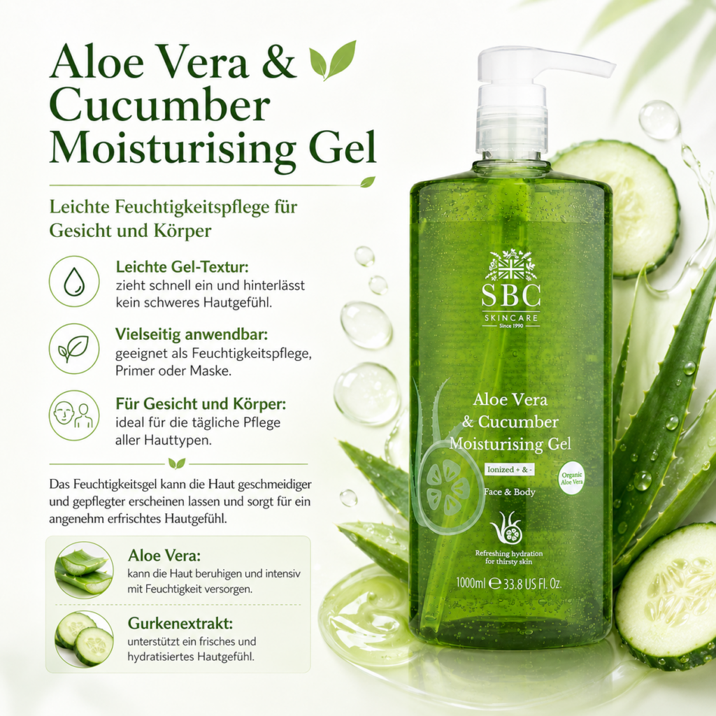 SBC Skincare Aloe Vera & Cucumber Moisturising Gel