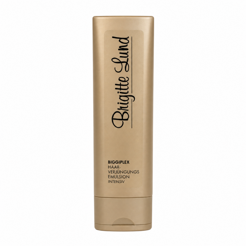 Brigitte Lund Biggiplex Haarverjüngungs-Emulsion 200ml– Intensive Haarpflege mit Keratin, Shea Butter & Squalan für geschmeidiges, glänzendes und gepflegt wirkendes Haar