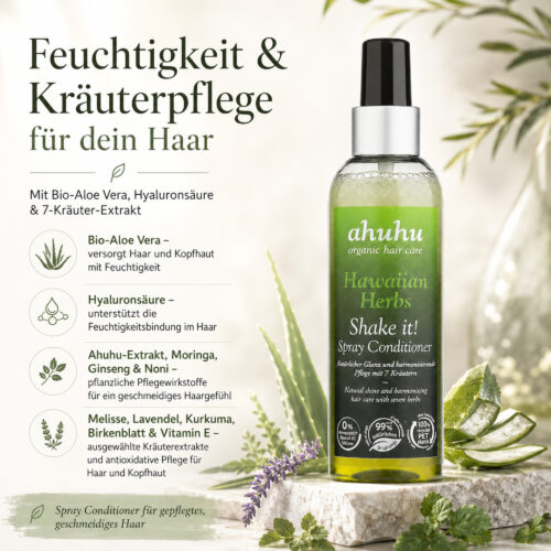 ahuhu Hawaiian Herbs Shake It! Spray Conditioner