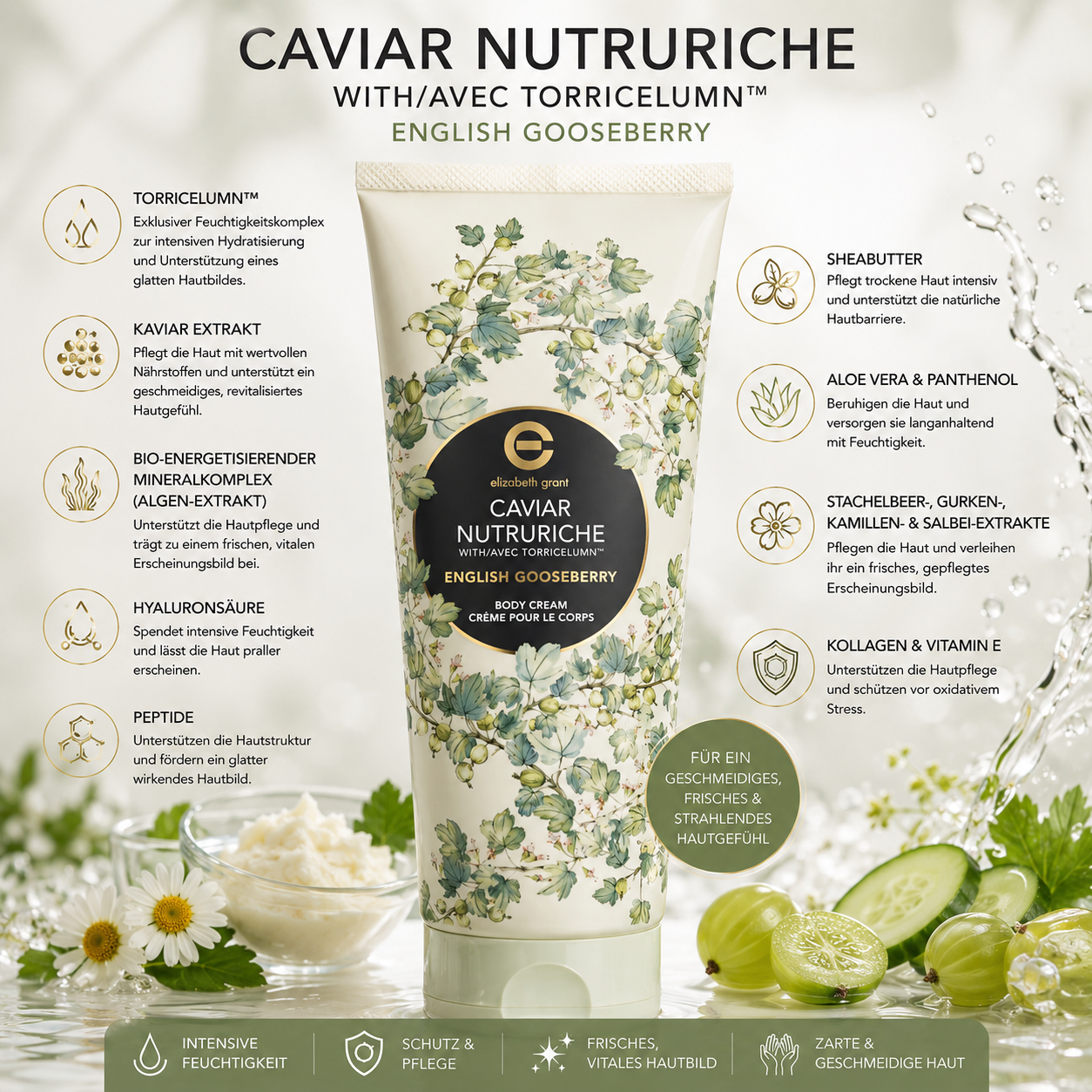 Caviar Nutruriche English Gooseberry Body Cream 240ml