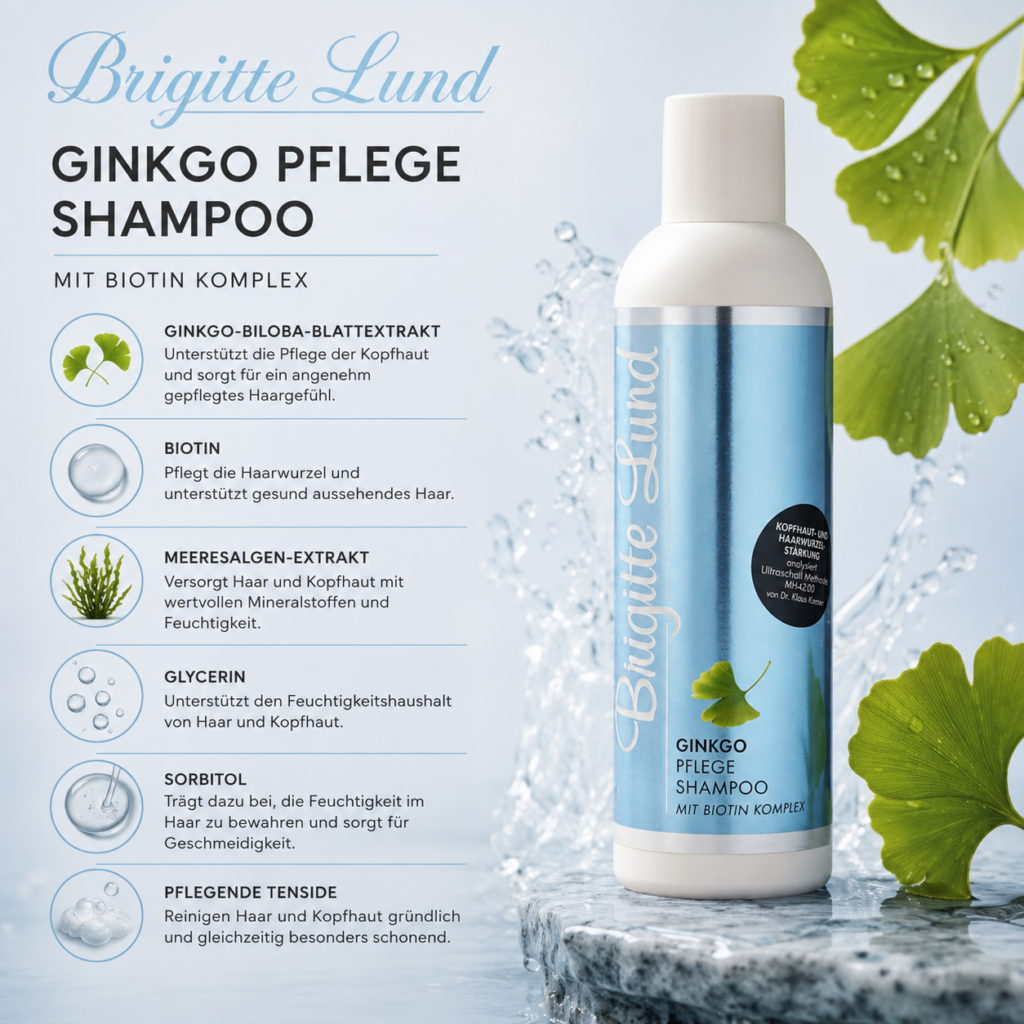 Ginkgo Pflege Shampoo mit BIOTIN 200 ml Inhaltstoffe