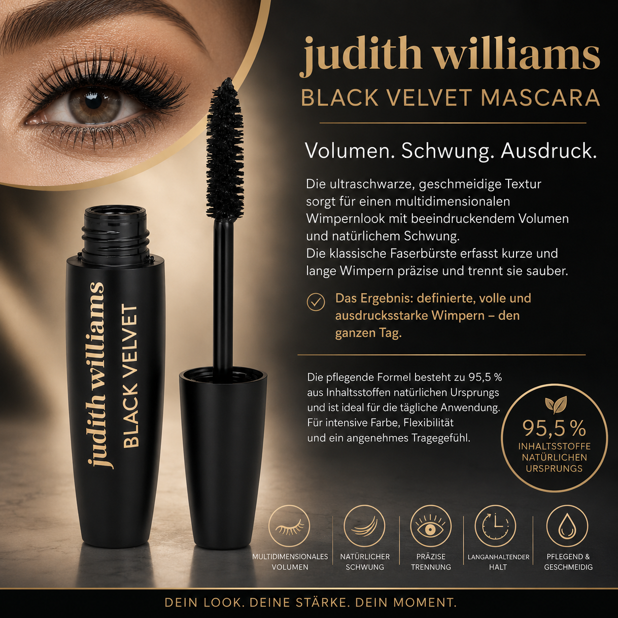 Judith Williams Black Velvet Mascara mit Jojoba-Protect 13ml