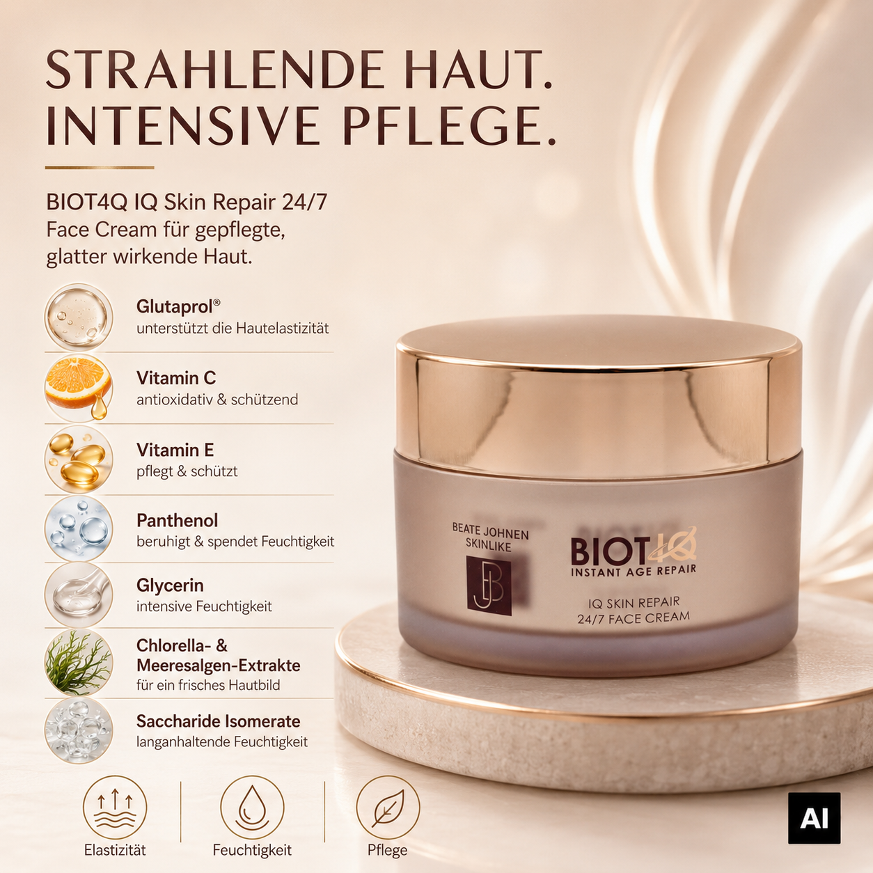 Beate Johnen BiotIQ Skin Repair 24/7 Gesichtscreme 100 ml