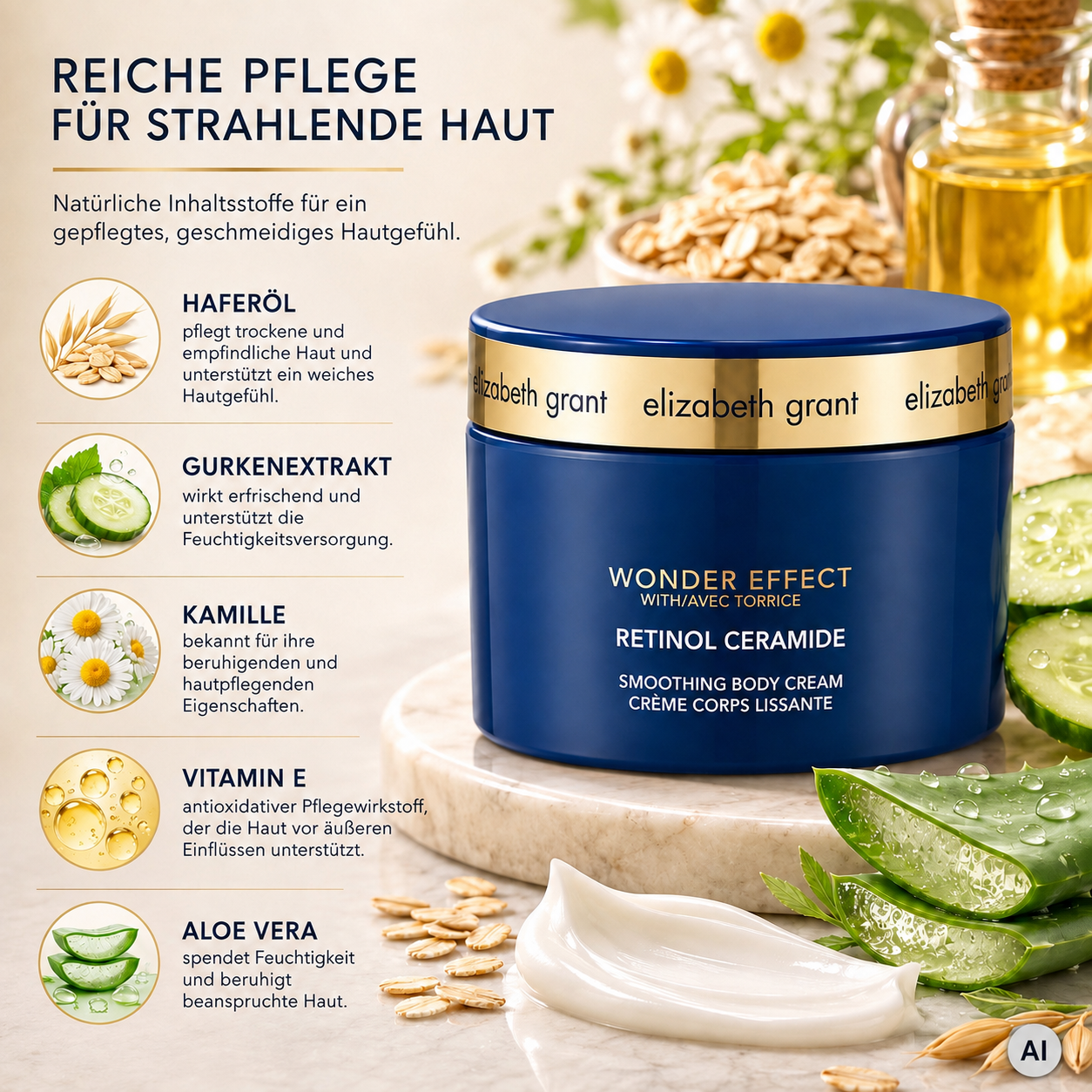 Weitere wichtige Inhaltsstoffe: