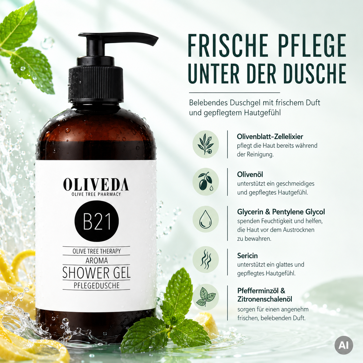 Die wichtigsten Inhaltsstoffe auf einen Blick: