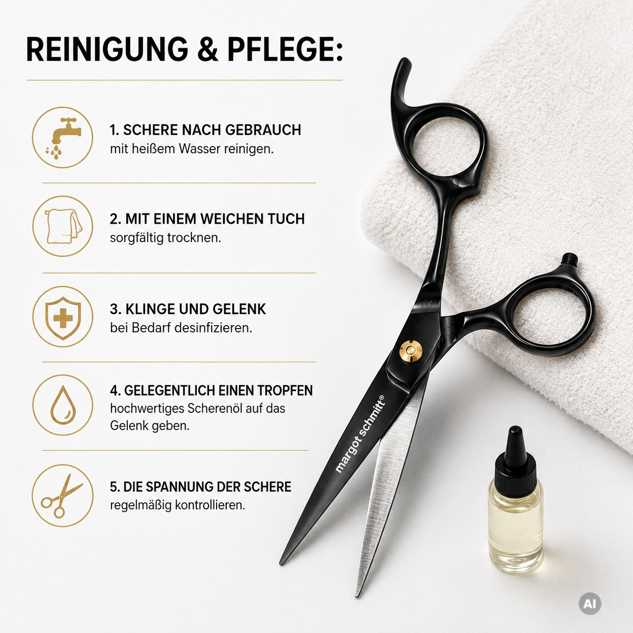 Reinigung & Pflege: