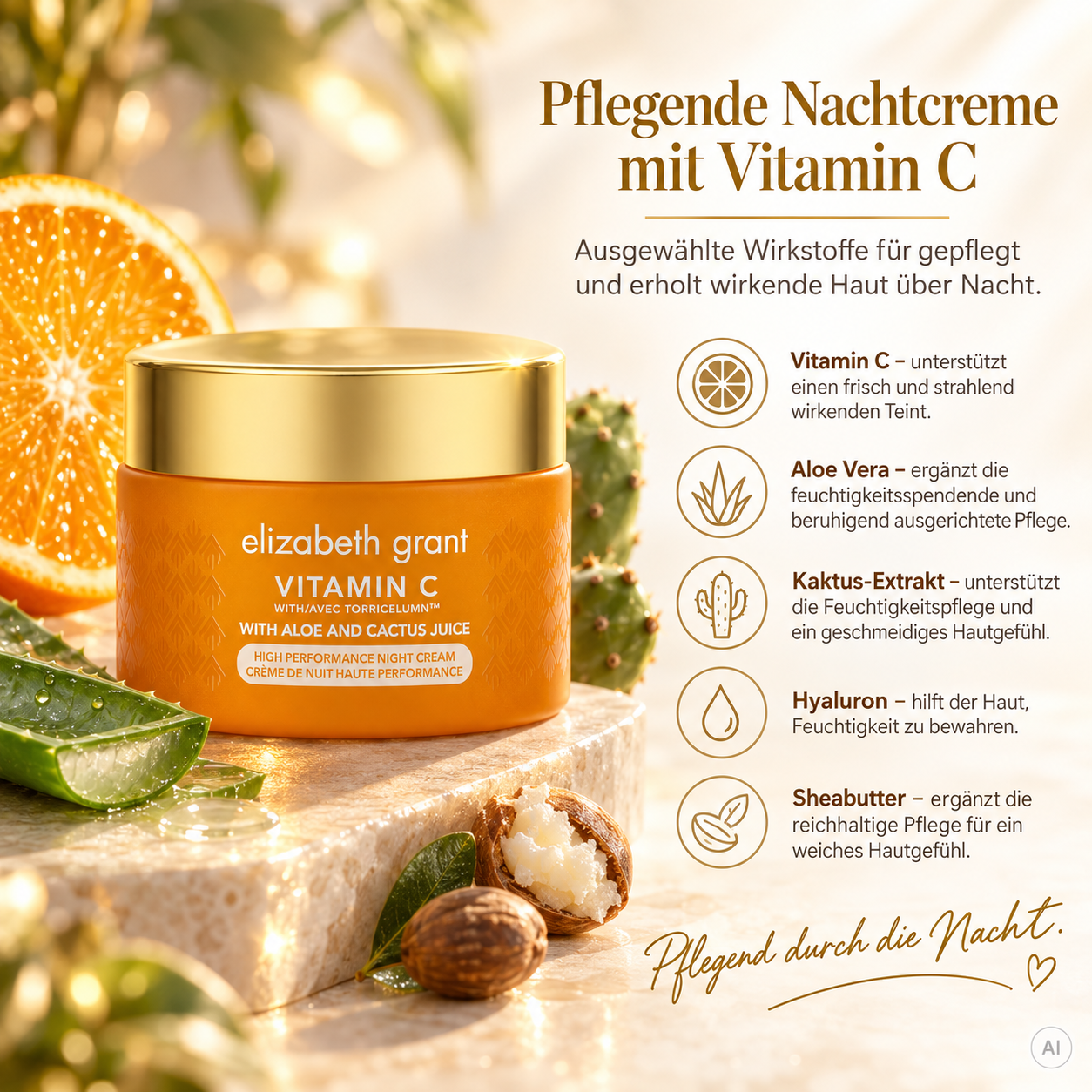 Die wichtigsten Inhaltsstoffe auf einen Blick: