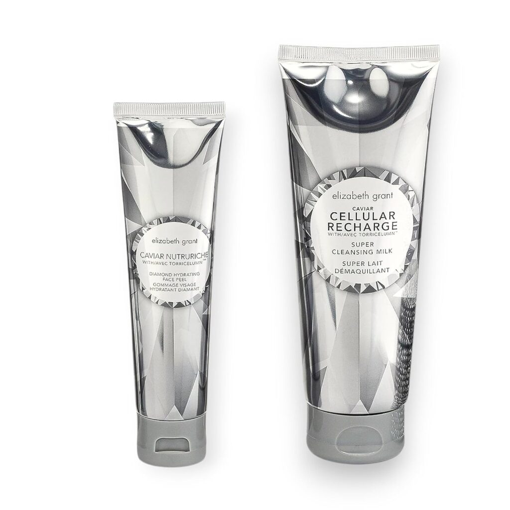 ELIZABETH GRANT Caviar Nutruriche Diamond Hydrating Gesichtspeeling (100 ml) + Super Reinigungsmilch (240 ml)