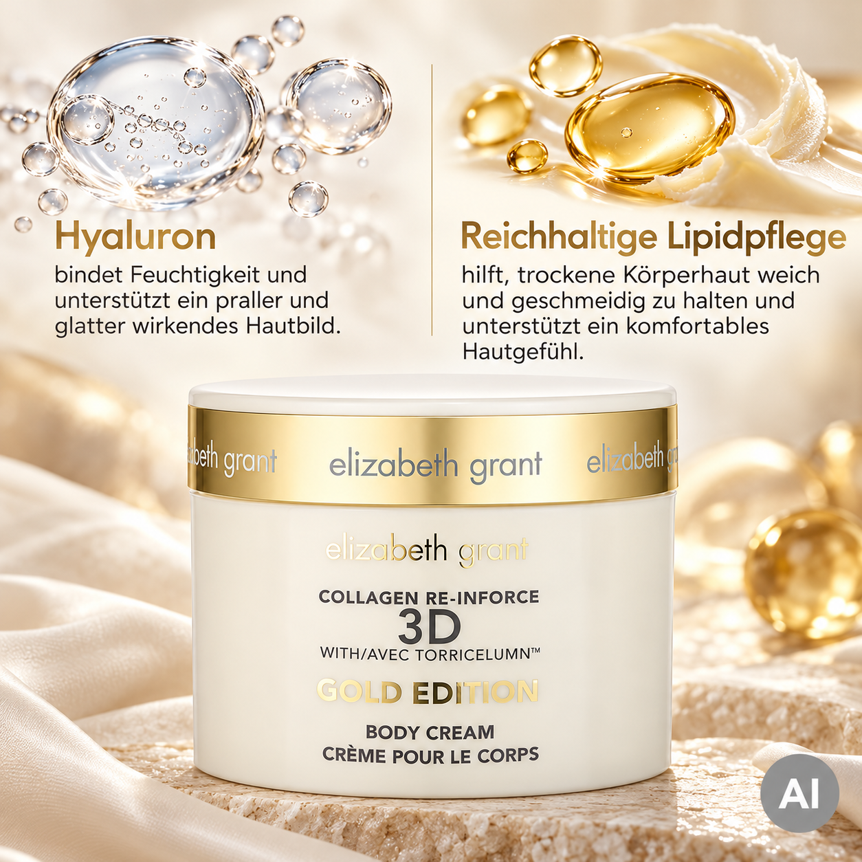 Hyaluron & reichhaltige Lipidpflege