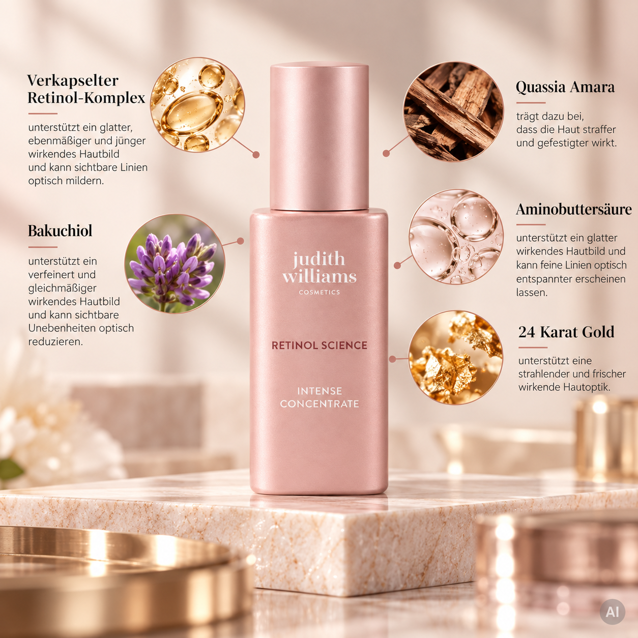Retinol-Komplex, Bakuchiol & Quassia Amara