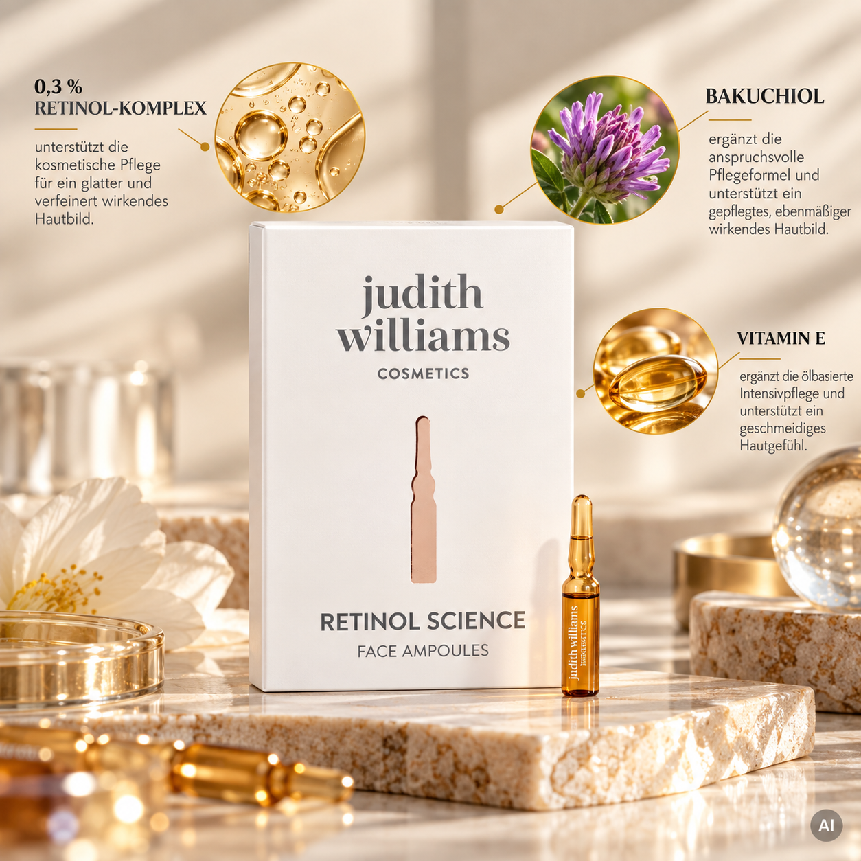 Retinol-Komplex, Bakuchiol & Vitamin E