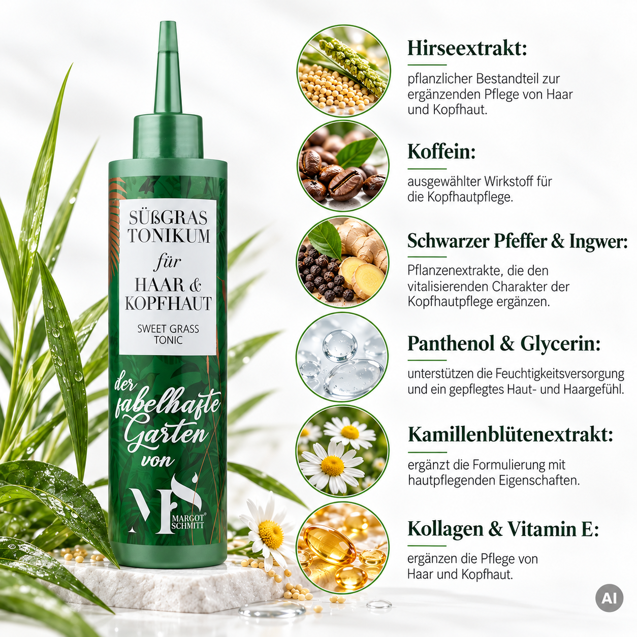 Die wichtigsten Inhaltsstoffe auf einen Blick: